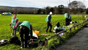 Some of our group in action