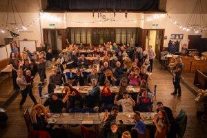 One of our communal dining meals: 'Together at the Table'