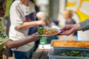 Free After-School Club meals for families at a local project
